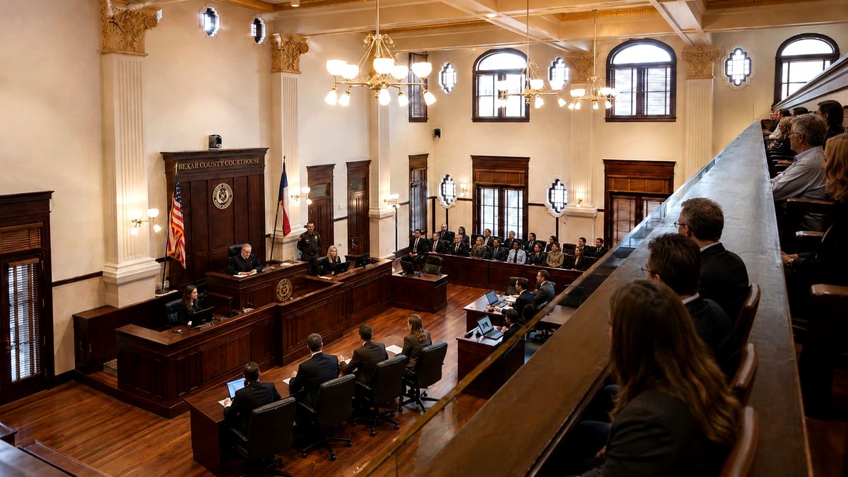 Bexar County Courthouse courtroom — San Antonio trial lawyer