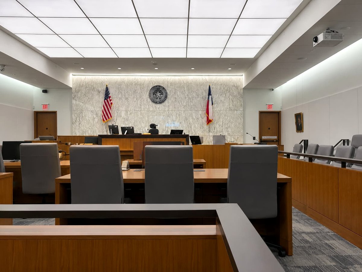 Travis County Courthouse courtroom — Austin, Texas
